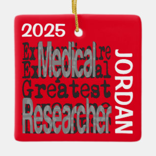 Medical Researcher Extraordinaire CUSTOM Keramisch Ornament