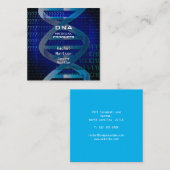 Medical Science DNA Modern Vierkante Visitekaartje (Voorkant / Achterkant)