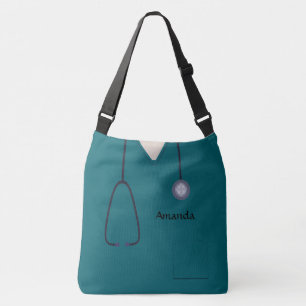 Medical Scrubs Nurse Blauwgroen AOPLCBB Crossbody Tas