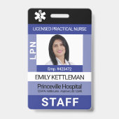 Medical Staff Photo ID Badge - Editable (Avant)