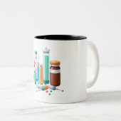 Medical Tools Cartoon Mug (Devant droit)