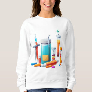Medical Tools Cartoon Sweatshirt