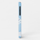 Medical White 3D Caduceus Blue Design Case-Mate iPhone Case (Achterkant/links)