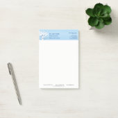 Medical White 3D Caduceus Blue Design Post-it® Notes (Kantoor)