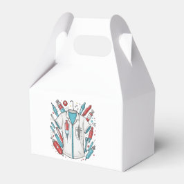 Medical Wrapping Paper - Syringe & Vial Art Bedankdoosjes