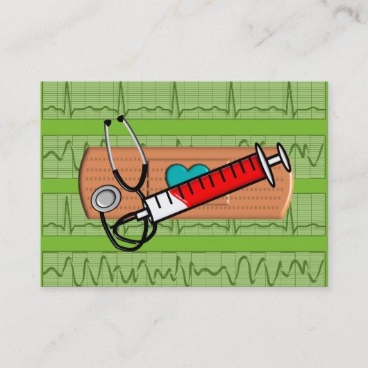 Médicale Carte de visite Big Bandaid Lime II (Devant)