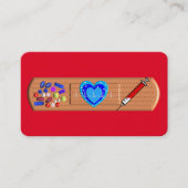 Médicale Carte de visite Big Bandaid Red (Devant)