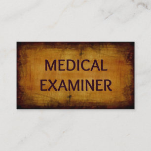Médicale examinateur Carte de visite antique