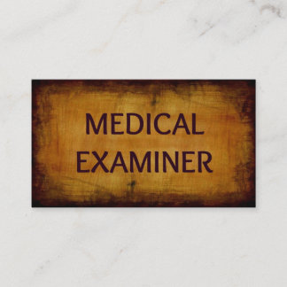 Médicale examinateur Carte de visite antique