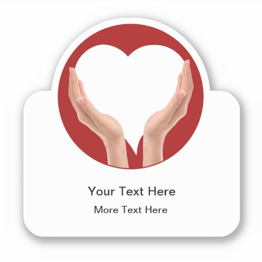 Médicale Heart Home Health Sticker Étiquettes (Devant)