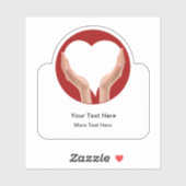 Médicale Heart Home Health Sticker Étiquettes (Feuille)