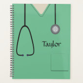 Médicale Scrubs Infirmière Docteur Light Green Pla (Devant)