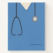 Médicale Scrubs Nurse Doctor Carnet bleu (Dos)