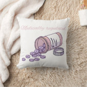 Medically Regulated Cute Pink Pill Bottle Girly Kussen (Deken)