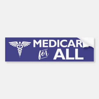 "Medicare for All" voor gezondheidszorg bumper sti Bumpersticker