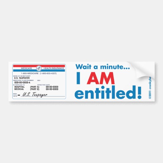 Medicare I AM Intitulé Bumper Sticker (Devant)