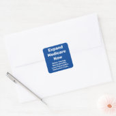 Medicare nu uitbreiden vierkante sticker (Envelop)
