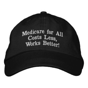 Medicare voor iedereen. Minder kosten, werkt beter Geborduurde Pet