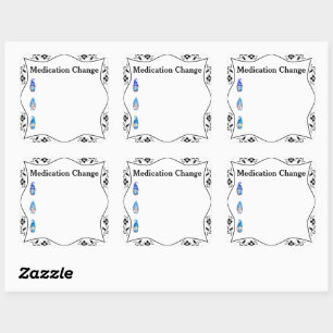 Medicatie Change Health Journal Vierkante Sticker