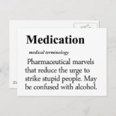 Medicatie Definitie Briefkaart (Voorkant / Achterkant)