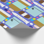 Medicatie Medische collage Cadeaupapier (Hoek)