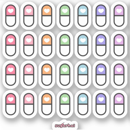 Medicatie Planner Sticker (Voorkant)