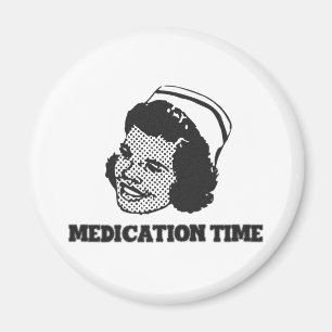 Medicatie Time Funny Nurse Parody Humor Magneet