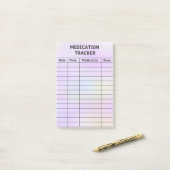 Medicatie Tracker Medical Checklist Post-it Notes (Op bureau)