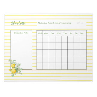 Medicatielogbestanden op maat notitieblok