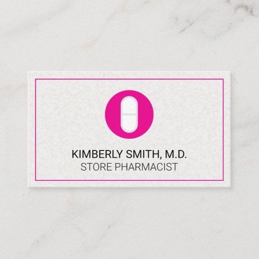 Medicijn Pil Visitekaartje (Voorkant)