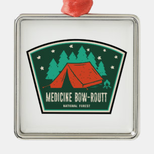 Medicine Bow-Routt National Forest Camping Metalen Ornament
