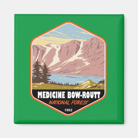 Medicine Bow - Routt National Forest Magneet (Voorkant)