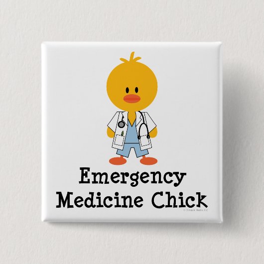 Medicine Chick Button voor noodgevallen (Voorkant)