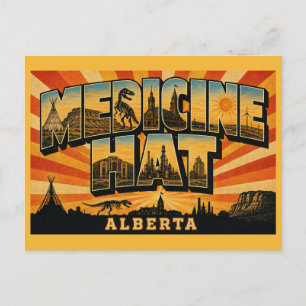 Medicine Hat Alberta Sunshine City Briefkaart