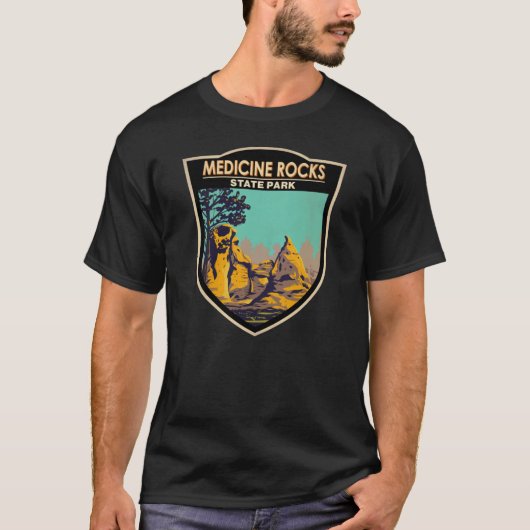 Medicine Rocks State Park Montana  T-shirt (Voorkant)