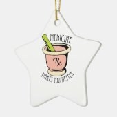 Medicine Rx Keramisch Ornament (Links)