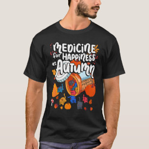 Medicine voor geluk in het najaar van de roombrij t-shirt