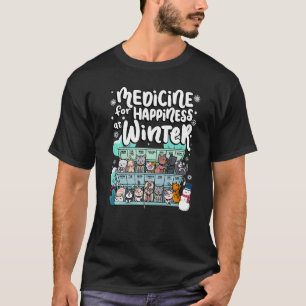 Medicine voor geluk in winterweekdagen t-shirt