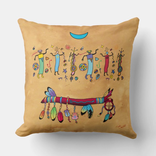 Medicine Wand Meditation Pillow Kussen (Voorkant)
