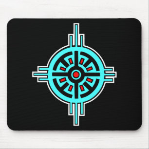 Medicine Wheel-Black Muismat