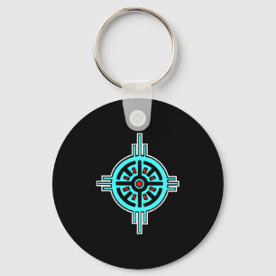Medicine Wheel-Black Sleutelhanger