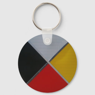 Medicine Wheel Button Sleutelhanger
