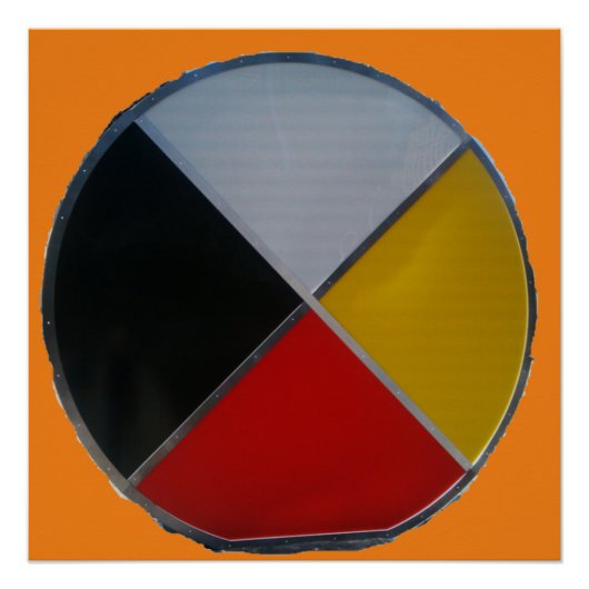 Medicine Wheel Glossy Poster Perfect Poster (Voorkant)