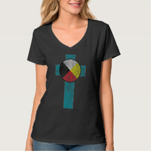 Medicine Wheel Indische Indische christenen T-shirt