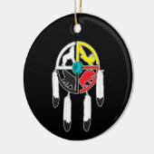Medicine Wheel Keramisch Ornament (Links)