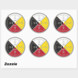 Medicine Wheel Ronde Sticker