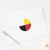 Medicine Wheel Ronde Sticker (Envelop)