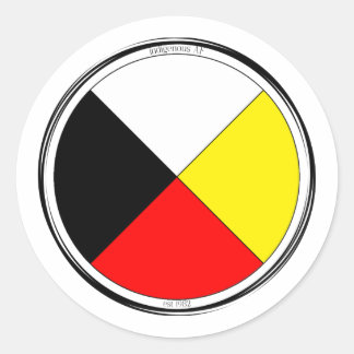 Medicine Wheel Ronde Sticker