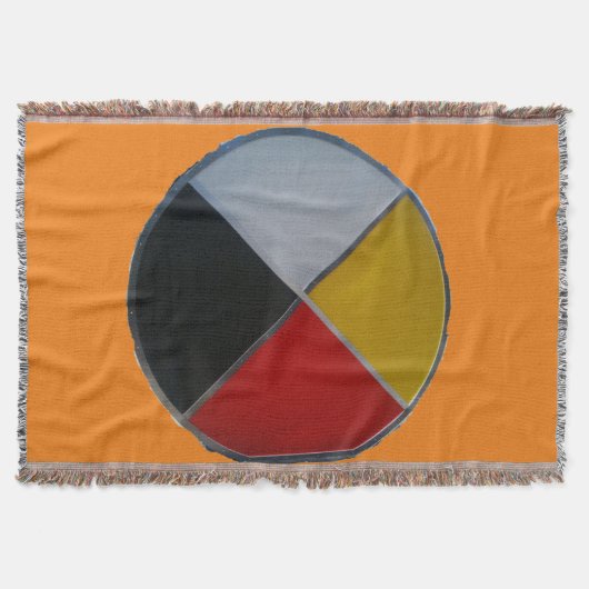 Medicine Wheel Throw Blanket Deken (Voorkant)
