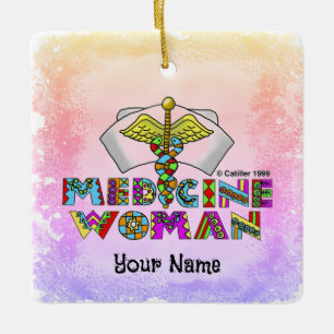 Medicinevrouw Keramisch Ornament